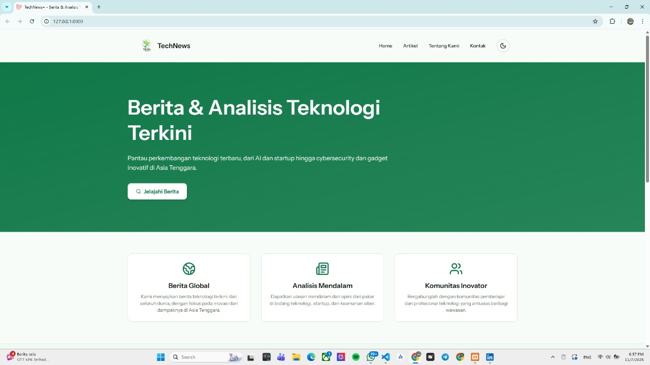 Website Artikel Technology Information